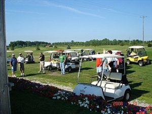 On the greens at The Ridge Golf Course