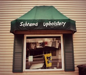 Outside of Schrem’s Upholstery